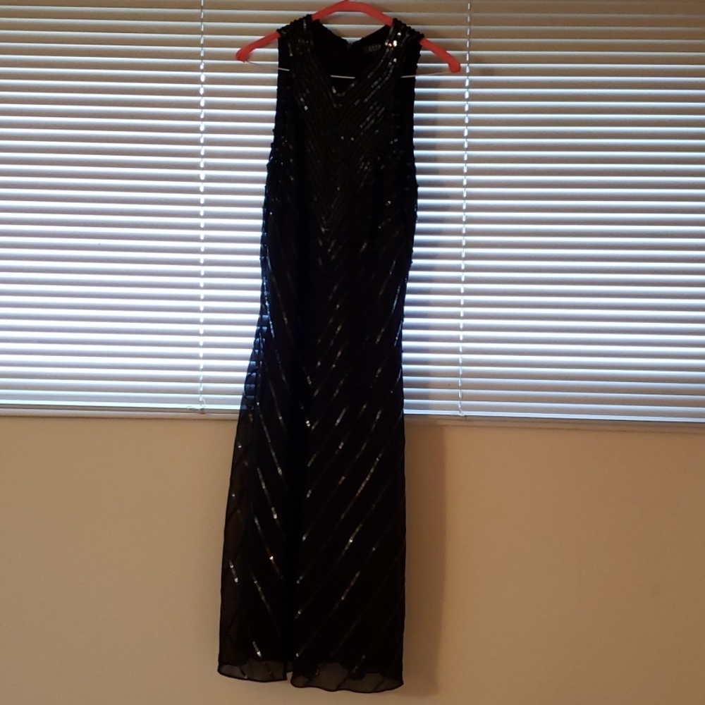 Ralph Lauren Black Sequenced Dress